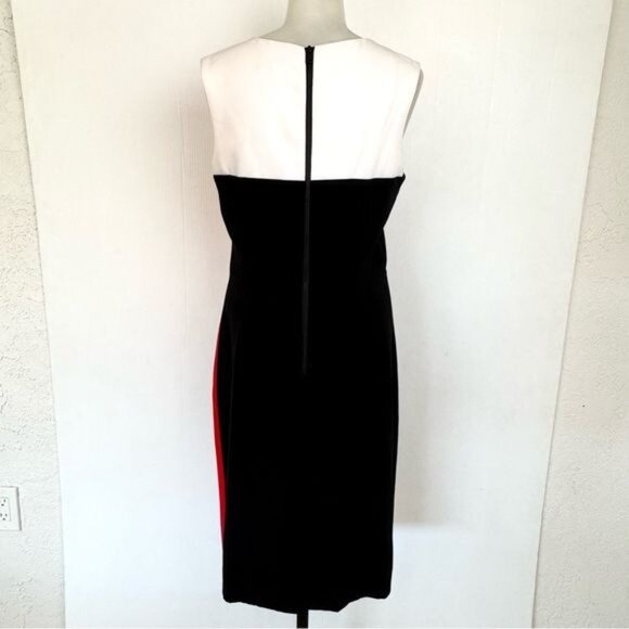 Milly Colorblock Helix Sleeveless Sheath Dress 8 - Picture 6 of 13